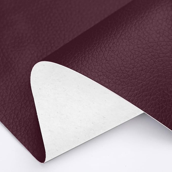 20 X 197 Inches Leather Repair Kit for Furniture, Waterproof Leather Tape Patch Couch Covers Car Seat Repair Self Adhesive Leather Repair Kit (Dark Purple)