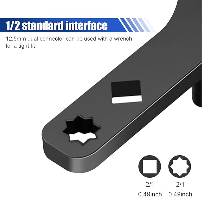 Lower Control Arm Prying Tool – Universal 1/2" Drive Lower Ball Joint Pry & Suspension Bushing Removal Tool, Heavy-Duty Pry Bar Wrench for Automotive Repair, Works with Breaker Bar & Extension