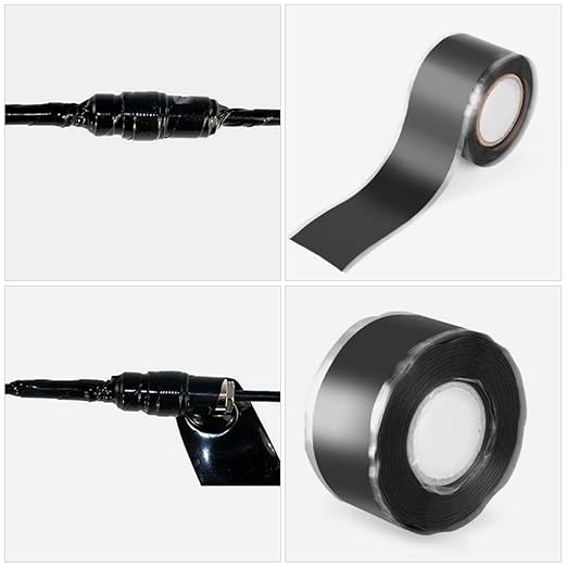 Mobestech 3.0m High-Temperature Resistant Pipe Sealing Tape Self-fusing Leak Repair Tape for Outdoor Plumbing Silicone Adhesive for Emergency Pipe Fixes