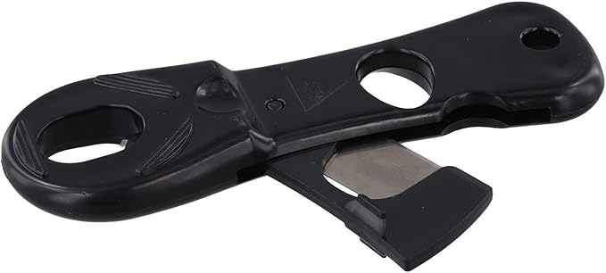 Cut Caulking Tool with 45-Degree Angle Cutter for Sealant Nozzle, Silicone Cartridge Opener and Caulk Cap Remover, Built-in Protective Cover, Black