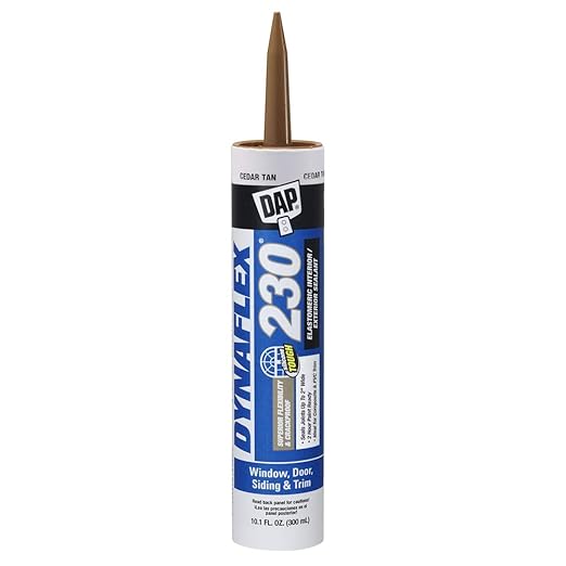 DAP Dynaflex 230 Premium Elastomeric Sealant, Cedar Tan, 10.1 Oz (7079818412) (Pack of 6)
