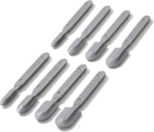 2 Sets Silicone Caulking Finishing Tool Kit, 4 Size Reusable Sealant Spatula, Spreader Tool with Handle, Ideal for Kitchen, Bathroom Tiles, Brick Wall & Corners