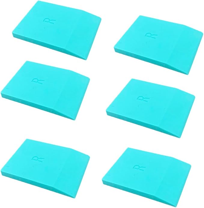 DGAGA 6Pcs Mini Squeegees,Screen Priniting Squeegee for Chalk Paste Silk Screen Stencil Squeegee for Chalk Paste Paint/Ink Rubber Squeegees Scraper Chalk Paint Screen Printing Kit