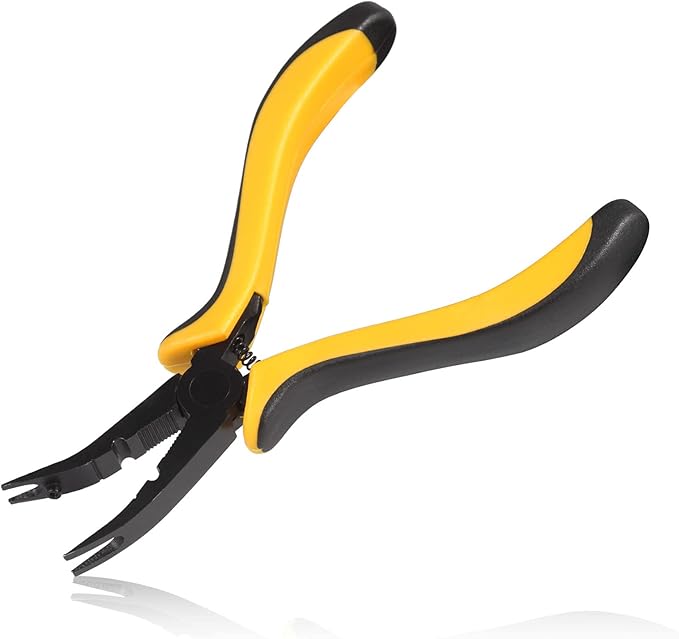 SPEEDWOX Curved Ball Link Pliers RC Helicopters Plane Tool Ball Link Clamp Plier with Curved Tip Bent Head Ball Joint Pliers RC Car Plane Tool R/C Pliers for RC Vehicles Airplane Car Repair Tool
