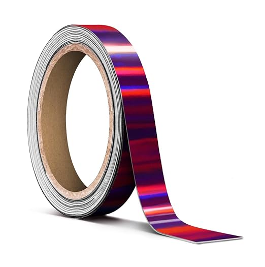 VViViD Holographic Purple Chrome Pinstripe Vinyl Tape Roll (½” x 25ft)