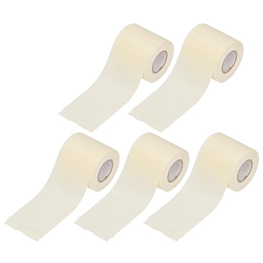 5 Packs Air Conditioner Pipe Tape, 2.4in x 46ft Oil Resistant PVC Insulation Tape Pipe Wrap for AC Lines Electrical Wires Water Pipes HVAC Protective Wrap, Leak Repair (Beige)
