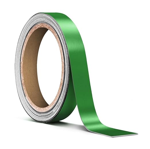 VViViD Satin Green Chrome Pinstripe Vinyl Tape Roll (½” x 25ft)