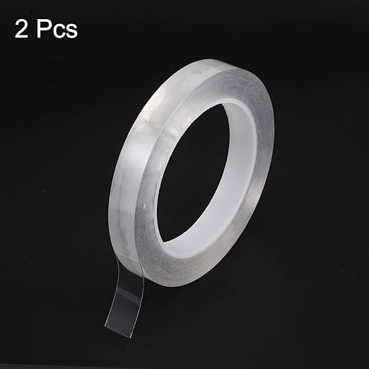 HARFINGTON 2pcs Caulk Strip Tape Clear 0.6" x33Ft Waterproof Sealing Tape with Sealing Tool for Kitchen Cooktop Sink Bathtub Shower Toilet
