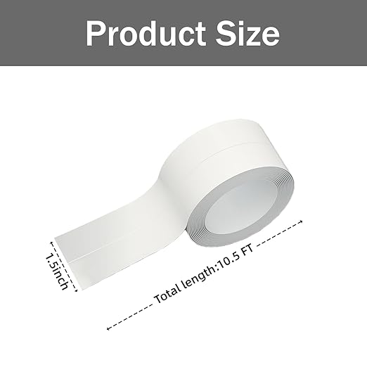 Self Adhesive Waterproof Caulking Tape Peel & Stick Sealant Strip for Bathroom and Kitchen DIY Projects