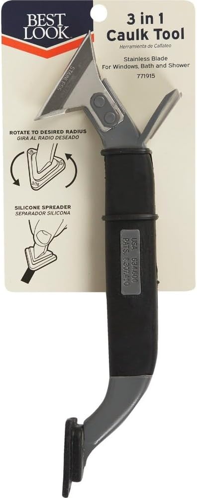 ALLWAY Best Look 3-In-1 Caulk Tool - 1 Each