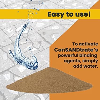 ConSandtrate Concrete Crack Filler - Tan - 2 LB (Single Bottle) for Filling in Concrete Cracks on driveways, walkways and patios