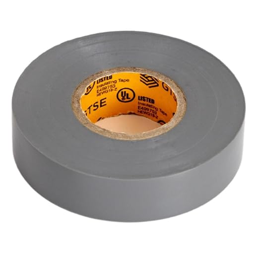 GTSE Gray Electrical Tape, 10 Rolls – Waterproof, Industrial Grade Vinyl, 3/4 in x 66ft– Strong Self-Adhesive Grey PVC Electric Tape for Wire Insulation, 7 Mil, 600V – UL/CSA Listed