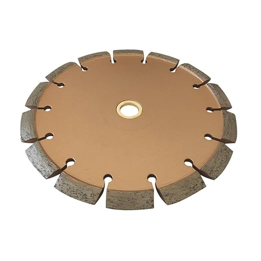 8" Crack Chaser Blade for Cured Concrete, Asphalt Repair or Joint Widen, 0.375" Width, 7/8"-5/8" Non-Threaded Arbor