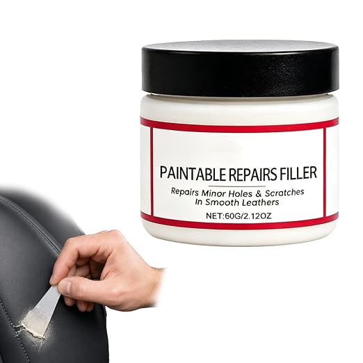 2026 NEW Leather Filler for Filling or Repairing Holes | Scratches Flexible Paste Restorer Multipurpose Refinish for Car Seats Vinyl Sofa Shoes Chair, Tears, Cracks, Scratches
