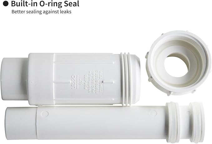 LESSO 3/4 Inch PVC Pipe Repair Kit, 3/4" PVC Repair Coupling for Broken or Cracked In-Ground Pipes Waterproof Durable, SCH40 White (2 Sets)