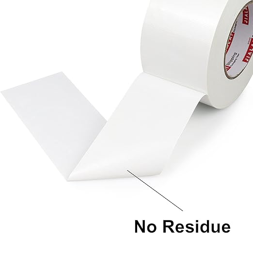 JIALAI HOME White Duct Tape 3 inch, Industrial Grade 3 inches x 55 Yards (164 ft), 9 Mil Heavy-Duty, Waterproof, UV Resistant for Crafts & Home Improvement