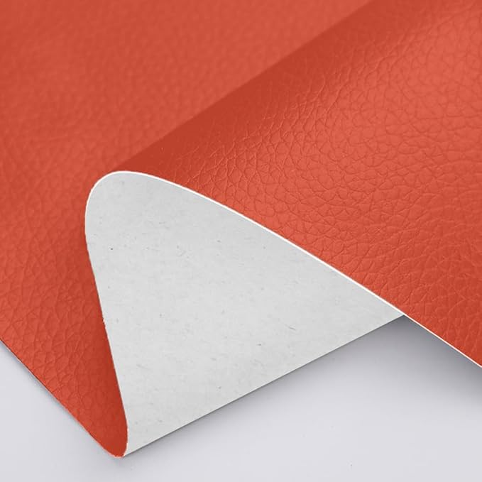 20 X 197 Inches Leather Repair Kit for Furniture, Waterproof Leather Tape Patch Couch Covers Car Seat Repair Self Adhesive Leather Repair Kit (Orange)