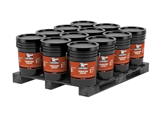 Liquid Rubber Basement and Foundation Repair Sealant - Waterproof Concrete Sealer & Crack Filler - Flexible Coating for Indoor & Outdoor Use - Waterproofing Paint - Black, 12 Pack