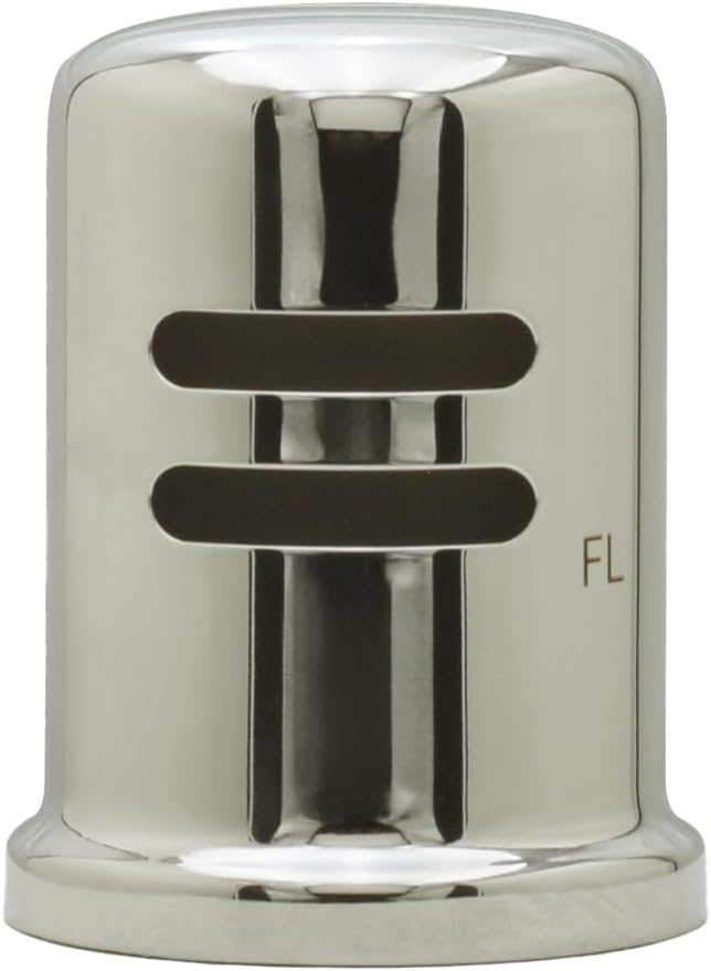Westbrass R200-1-05 1-3/4" x 2-3/4" Solid Brass Air Gap Cap Kit, Skirted, Polished Nickel