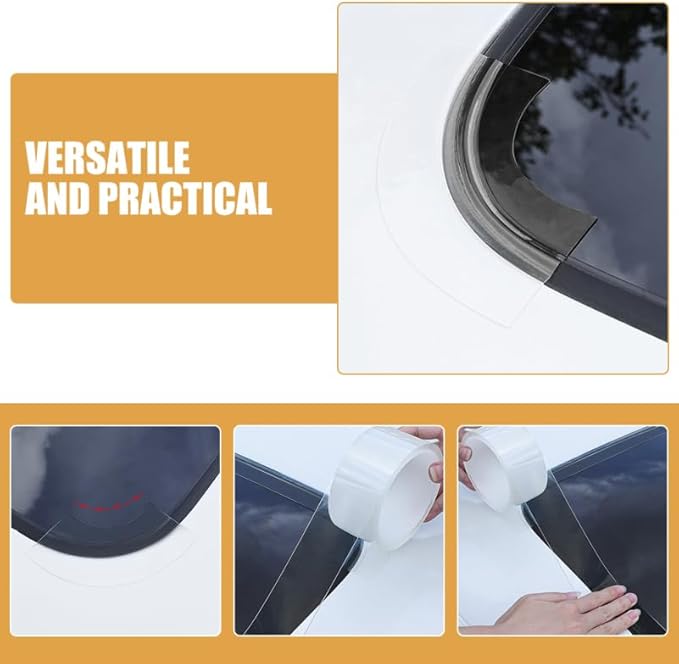 ULTECHNOVO Waterproof Sunroof Seal Strip 118In Weatherproof Foam Weather Seal Tape for Car Window Weather Stripping Leak Prevention Noise Reduction Easy Installation