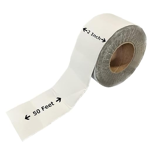 RV Roof Tape, 2" x 50' White, UV-Resistant - Eternabond Equivalent