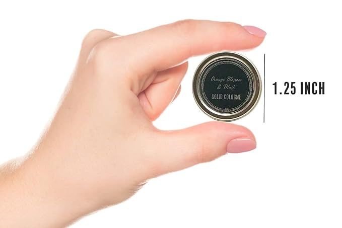 Ladybug Soap Company Luxury All Natural | Handmade Solid Perfume | Phthalate-Free | Handmade in USA | Eco-Friendly | Pocket Size 1/4 OZ (Black Vanilla Cocoa Patchouli)