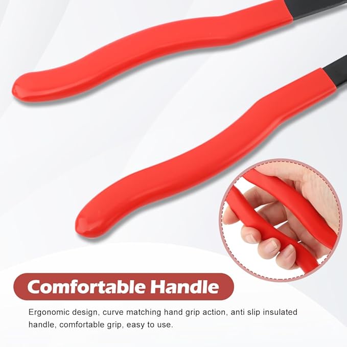 iayokocc CV Boot Clamp Plier, Ear Clamp Pliers, CV Boot Tool with Stainless Steel Clamps Practical Adjustable Joint CV Boot Clamp Plier, Pliers Automobile Repair Tools for Most Cars