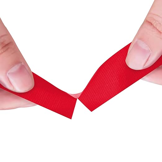 Red Heavy Duty Duct Tape, 1 Inch x 55 Yards, Industrial Grade Waterproof & UV Resistant, Strong Adhesive for Indoor Outdoor Repairs, Crafts, Home Improvement, Moving Packing and DIY Projects