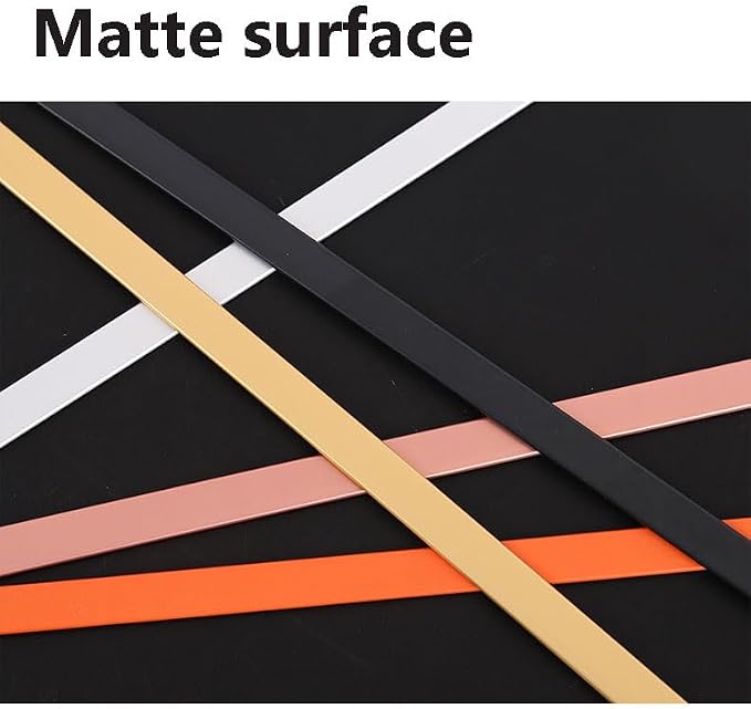 7.8 ft Self-Adhesive Mouldings & Trim Flexible DIY Crown Ceiling Molding | Wall Trim for Home Decor(Size:8mm(0.31inch),Color:Matte copper)