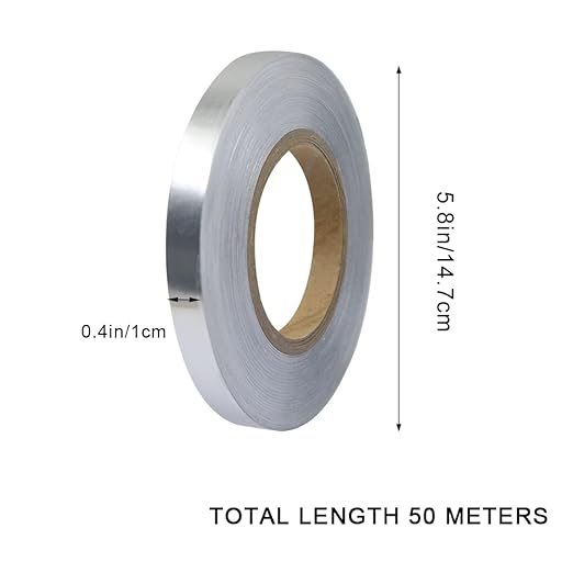 Floor Tiles Gold Foil Lines Metalized Mirror Tape, Self-Adhesive Tile Seam Sticker, Waterproof Gap Sealing Foil Decor Tape for Wall, Cabinet, Kitchen (0.39in x 164 Ft) (Silver)