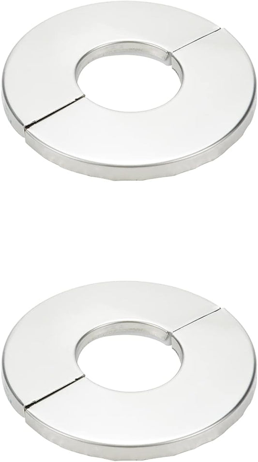 Wall Split Flange, Stainless Steel Round Escutcheon Plate for 1.06"/27mm Diameter Pipe, Pack of 2