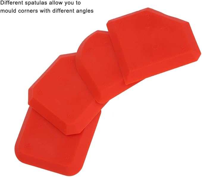Caulking Tool, Silicone Scraper Grout Caulking Tool, Glass Scraper Smoother Caulk Remover Tool for Kitchen Bathroom Floor Sealant Sealing
