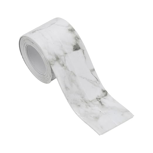 PATIKIL Caulk Tape Waterproof Self Adhesive, PVC Toilet Caulking Sealant Strip Bathtub Caulk Sealing Strip Tape for Bathroom Kitchen Countertop, Slate Stone Pattern (1.5 Inch x 5 Ft)