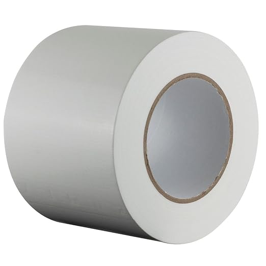 GTSE Wide Duct Tape, White, 4 Inches x 55 Yards (164 ft), Heavy Duty, Waterproof Repair Tape for Indoor or Outdoor Use, 12 Rolls