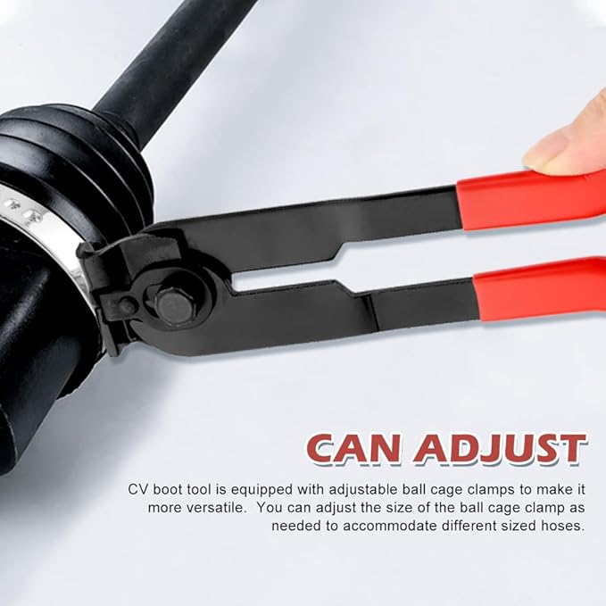 iayokocc CV Boot Clamp Plier, Ear Clamp Pliers, CV Boot Tool with Stainless Steel Clamps Practical Adjustable Joint CV Boot Clamp Plier, Pliers Automobile Repair Tools for Most Cars