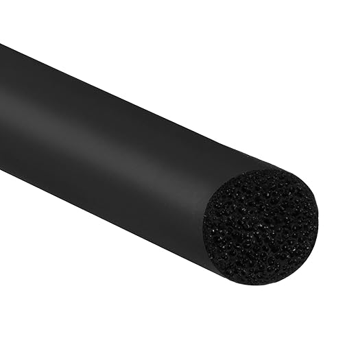 PATIKIL 5/16 Inch x 65.6 Feet Backer Rod, Foam Rope Caulk Crack Joint Filler Roll Seal Weather Strip for Home Construction, Black