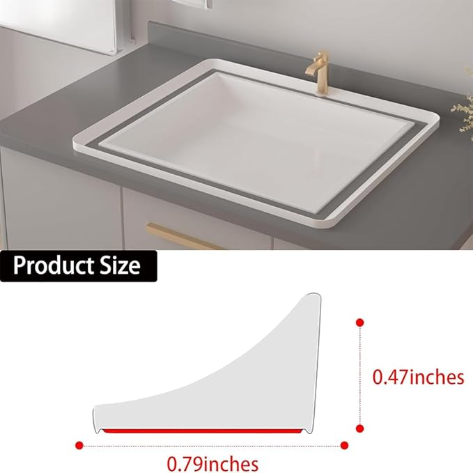 Shower Threshold Water Dam,Self Adhesive Silicone Waterproof Barrier Bathroom and Kitchen Shower Water Stopper Guard for Dry And Wet Separation Caulk Seal Strip Edge Trim (67Inch, Transparent)