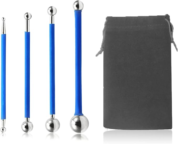 4 Pcs Metal Ball Tile Caulk Finishing Tools Tile Floor Joint Repair Kit Concrete Countertop Caulking Tool Tile Grout Coating Pressing Tools DIY Sculpture Modeling Tools Cake Decoration Tools