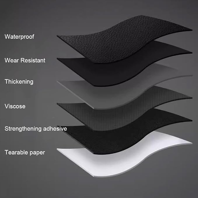 20 X 78 Inches Leather Repair Kit for Furniture, Waterproof Leather Tape Patch Couch Covers Car Seat Repair Self Adhesive Leather Repair Kit