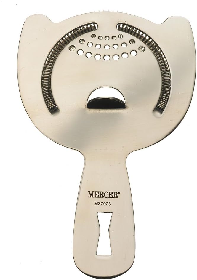 Barfly Heavy Duty Spring Bar Strainer, Stainless Steel