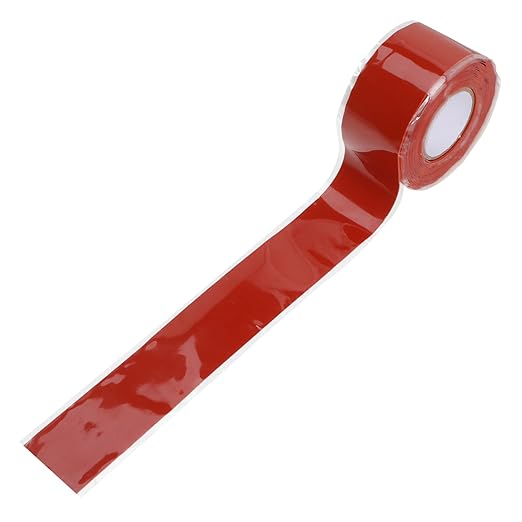 Ipetboom Sealing Tape for Pipe Leak Repair Flexible Self Adhesive Sealant Strip Compression and Weather Resistant Suitable for PVC Ppr Metal Pipes and Plumbing Maintenance Red Patch Seal