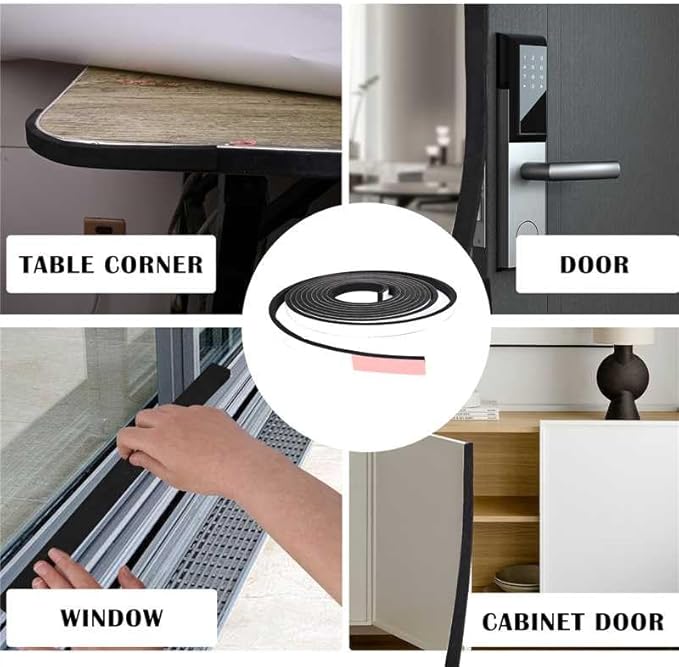 Closed Cell Foam Tape 1 inch Wide x 1/4 inch Thick,Single Sided Foam Strip with Self-Adhesive Backed,Weather Stripping for AC Window Seal and Door Insulation,Soundproof Weatherstripping 2 Rolls,33ft