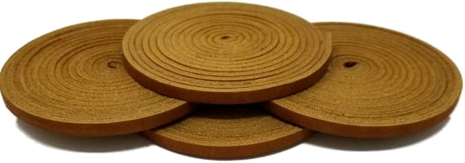 TOFL 72" Baseball Glove Lace Strips - Flat Shaped Cowhide Leather Lacing for Gloves, Mitts & DIY Repair
