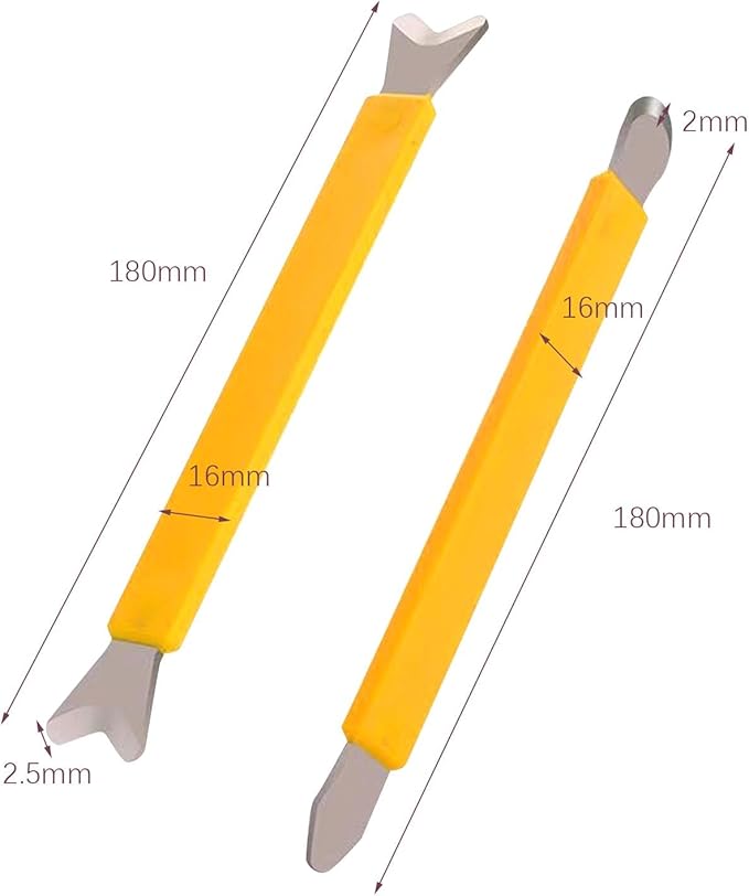 Caulking Tool Set (2-Piece) - Tungsten Steel Grout Finisher for Internal & External Corners
