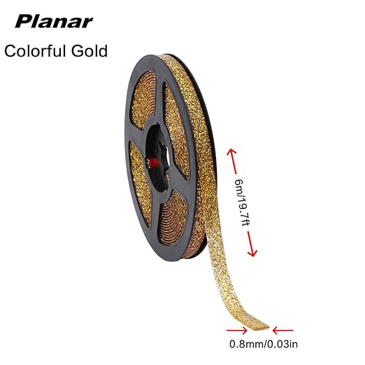Caulk Tape Waterproof Self Adhesive,Bathroom Accessories Sealant Strip Caulk Strip Caulking Tool,Caulking Sealing Tape for Kitchen Countertop,Toilet,Windows,Decor (Colorful Gold, Planar)