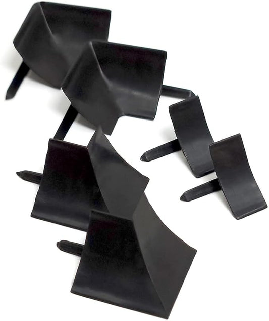 InstaTrim Corner & End Caps - Six Black 3/4" Wide Caulk Strip Corner and End Pieces - Finishing Caps for Corners & Exposed Ends - Paintable