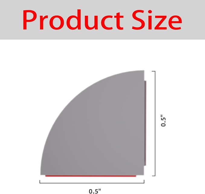 Flexible Quarter Round Molding, Mini Peel and Stick Rubber Trim Moulding(98Inch)