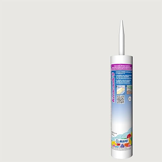 Mapei Keracaulk S Premium, Paintable, Sanded, Siliconized Acrylic Caulk, Expertly Formulated to Match Grout Colors, 10 oz., 5038 Avalanche- Sanded