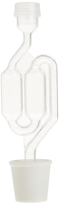Fastrack Twin Bubble Airlock and Carboy Bung (2-Pack) | Fermentation Airlocks for Homebrewing Beer, Wine, Mead, and Kombucha