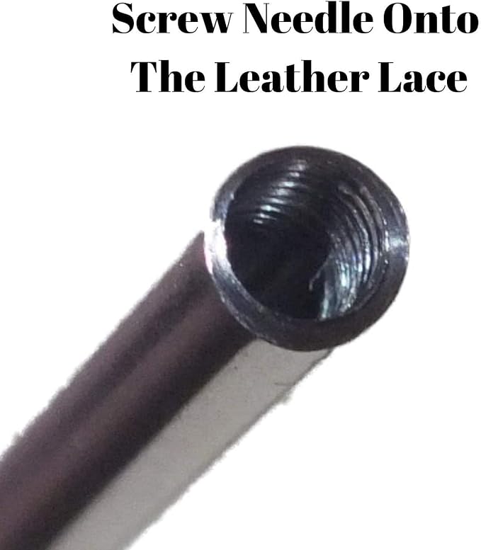 TOFL Softball and Baseball Glove Lace Kit | Mitt Lace Glove Repair Lacing Kit | 2 Leather Laces with Lacing Needle for Catchers Glove